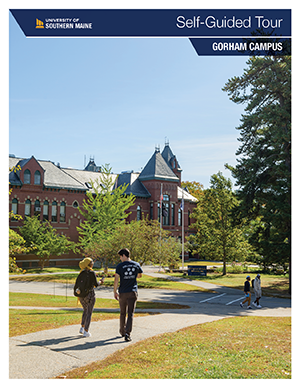 The cover page of our Self-Guided Gorham Campus Tour program.